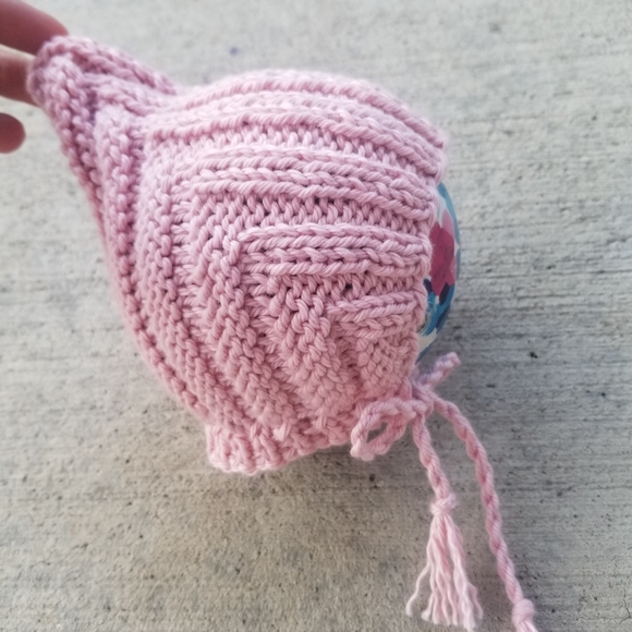 Daylily Pink Baby Pixie Bonnet Hat - Picture 12 of 12
